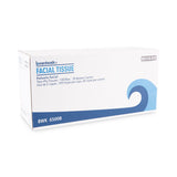 Boardwalk® Office Packs Facial Tissue, 2-Ply, White, Flat Box, 100 Sheets/Box, 30 Boxes/Carton (BWK6500B) Case of 30