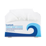 Boardwalk® Premium Half-Fold Toilet Seat Covers, 14.17 x 16.73, White, 250 Covers/Sleeve, 10 Sleeves/Carton (BWKK2500B) Carton of 2500