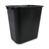 Boardwalk® Soft-Sided Wastebasket, 28 qt, Plastic, Black (BWK28QTWBBLA) Each