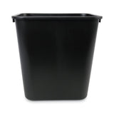 Boardwalk® Soft-Sided Wastebasket, 28 qt, Plastic, Black (BWK28QTWBBLA) Each