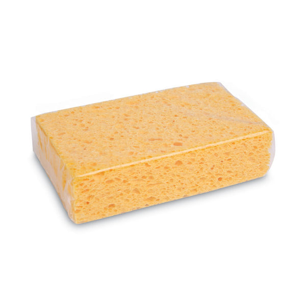 Boardwalk® Medium Cellulose Sponge, 3.67 x 6.08, 1.55" Thick, Yellow, 24/Carton (BWKCS2)