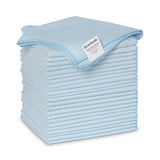 Boardwalk® Microfiber Cleaning Cloths, 16 x 16, Blue, 24/Pack (BWK16BLUCLOTHV2) Pack of 24
