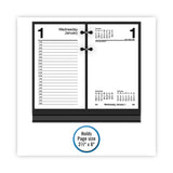 AT-A-GLANCE® #17 Desk Calendar Base for Loose-Leaf Refill, 2 Rings, 3.5" x 6", Black (AAGE1700) Each