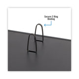 AT-A-GLANCE® Desk Calendar Base for Loose-Leaf Refill, 2 Rings, 4.5" x 8", Black (AAGE2100) Each