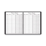 AT-A-GLANCE® Visitor Register Book, Black Cover, 10.88 x 8.38 Sheets, 60 Sheets/Book (AAG8058005) Each