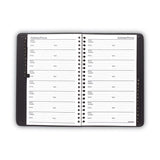 AT-A-GLANCE® Telephone/Address Book, 4.78 x 8, Black Simulated Leather, 100 Sheets (AAG8001105) Each