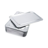 Boardwalk® Aluminum Steam Table Pan Lids, Fits Full-Size Pan, Deep,12.88 x 20.81 x 0.63, 50/Carton (BWKLIDSTEAMFL) Case of 50