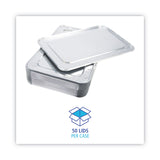 Boardwalk® Aluminum Steam Table Pan Lids, Fits Full-Size Pan, Deep,12.88 x 20.81 x 0.63, 50/Carton (BWKLIDSTEAMFL) Case of 50