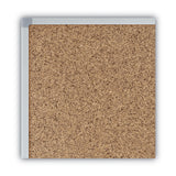 Mead® Economy Cork Board with Aluminum Frame, 24 x 18, Tan Surface, Silver Aluminum Frame (MEA85360) Each