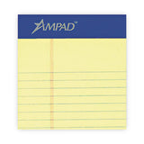 Ampad® Perforated Writing Pads, Narrow Rule, 50 Canary-Yellow 8.5 x 11.75 Sheets, Dozen (TOP20222) 1 Dozen