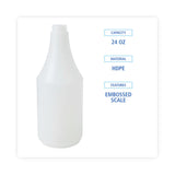 Boardwalk® Embossed Spray Bottle, 24 oz, Clear, 24/Carton (BWK00024) Case of 24