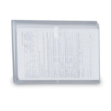 Smead™ Poly Side-Load Envelopes, Fold-Over Closure, 9.75 x 11.63, Clear, 5/Pack (SMD89661) Each
