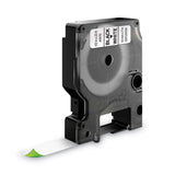 DYMO® Rhino Permanent Poly Industrial Label Tape, 0.5" x 18 ft, White/Black Print (DYM18483) Each