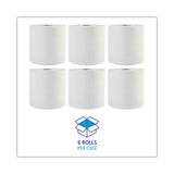 Boardwalk® Boardwalk Green Universal Roll Towels, 1-Ply, 8" x 800 ft, Natural White, 6 Rolls/Carton (BWK17GREEN) Case of 6