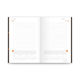 AT-A-GLANCE® One-Day-Per-Page Planning Notebook, 9 x 6, Dark Brown/Orange Cover, 12-Month (Jan to Dec): 2026 (AAG70620130) Each