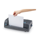 GBC® 24-Sheet 3230ST Electric Two- to Three-Hole Adjustable Punch/Stapler, 9/32" Holes, Gray (GBC7704280) Each
