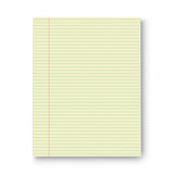 Universal® Glue Top Pads, Narrow Rule, 50 Canary-Yellow 8.5 x 11 Sheets, Dozen (UNV42000) Pack of 12