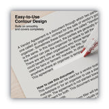 Universal® Correction Tape Dispenser, Non-Refillable, Transparent Red Applicator, 0.2" x 315", 2/Pack (UNV75602) Pack of 2