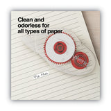 Universal® Double-sided Adhesive Tape Roller, 0.38" x 32.83 ft, Dries Clear, 2/Pack (UNV75614) Pack of 2