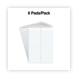 Universal® Steno Pads, Gregg Rule, Red Cover, 80 White 6 x 9 Sheets, 6/Pack (UNV96920PK) Pack of 6