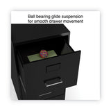 Alera® Soho Vertical File Cabinet, 2 Drawers: File/File, Letter, Black, 14" x 18" x 24.1" (ALESVF1824BL) Each