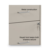 Alera® Soho Vertical File Cabinet, 2 Drawers: File/File, Letter, Putty, 14" x 18" x 24.1" (ALESVF1824PY) Each