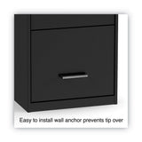 Alera® Soho Vertical File Cabinet, 3 Drawers: File/File/File, Letter, Black, 14" x 18" x 34.9" (ALESVF1835BL) Each