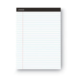 Universal® Premium Ruled Writing Pads with Heavy-Duty Back, Wide/Legal Rule, Black Headband, 50 White 8.5 x 11 Sheets, 12/Pack (UNV30730) Pack of 12