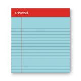 Universal® Colored Perforated Ruled Writing Pads, Narrow Rule, 50 Blue 5 x 8 Sheets, Dozen (UNV35850) Pack of 12