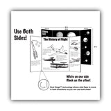 Eco Brites Two Cool Tri-Fold Poster Board, 36 x 48, Black/White, 6/Carton (GEO27135) Each