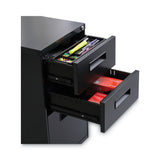 Alera® File Pedestal, Left or Right, 3-Drawers: Box/Box/File, Legal/Letter, Charcoal, 14.96" x 19.29" x 27.75" (ALEPABBFCH) Each