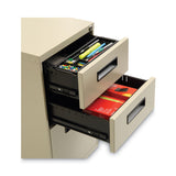 Alera® File Pedestal, Left or Right, 3-Drawers: Box/Box/File, Legal/Letter, Putty, 14.96" x 19.29" x 27.75" (ALEPABBFPY) Each