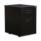 Alera® File Pedestal, Left or Right, 2-Drawers: Box/File, Legal/Letter, Black, 14.96" x 19.29" x 21.65" (ALEPABFBL) Each