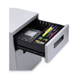 Alera® File Pedestal, Left or Right, 2-Drawers: Box/File, Legal/Letter, Light Gray, 14.96" x 19.29" x 21.65" (ALEPABFLG) Each