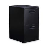 Alera® File Pedestal, Left or Right, 2 Legal/Letter-Size File Drawers, Black, 14.96" x 19.29" x 27.75" (ALEPAFFBL) Each