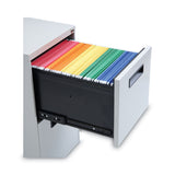 Alera® File Pedestal, Left or Right, 2 Legal/Letter-Size File Drawers, Light Gray, 14.96" x 19.29" x 27.75" (ALEPAFFLG) Each