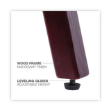 Alera® Alera Reception Lounge WL 3-Seat Sofa, 65.75w x 26d.13 x 33h, Black/Mahogany (ALERL2319M) Each