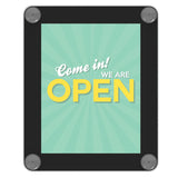 deflecto® Superior Image Window Display, 8.5 x 11 Insert, Clear/Black (DEF899102) Each