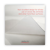 deflecto® EconoMat All Day Use Chair Mat for Hard Floors, Rolled Packed, 46 x 60, Clear (DEFCM2E442FCOM) Each