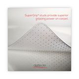 deflecto® SuperMat Frequent Use Chair Mat, Med Pile Carpet, Roll, 46 x 60, Rectangle, Clear (DEFCM14443FCOM) Each
