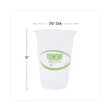Eco-Products® GreenStripe Renewable and Compostable Cold Cups, 16 oz, Clear, 50/Pack, 20 Packs/Carton (ECOEPCC16GS) Case of 1000