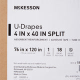McKesson Orthopedic Drape U-Drape with Split 76 W X 120 L Inch Sterile (1101295_PK) 1/PK