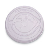 Eco-Products® GreenStripe Renewable and Compost Cold Cup Flat Lids, Fits 9 oz to 24 oz Cups, Clear, 100/Pack, 10 Packs/Carton (ECOEPFLCC) Case of 1000