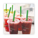 Eco-Products® GreenStripe Renewable and Compost Cold Cup Flat Lids, Fits 9 oz to 24 oz Cups, Clear, 100/Pack, 10 Packs/Carton (ECOEPFLCC) Case of 1000