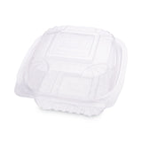Eco-Products® Clear Clamshell Hinged Food Containers, 6 x 6 x 3, Plastic, 80/Pack, 3 Packs/Carton (ECOEPLC6) Case of 240