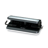 Swingline® 32-Sheet Lever Handle Heavy-Duty Two- to Seven-Hole Punch, 9/32" Holes, Black (SWI74350) Each