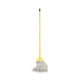Boardwalk® Quick Change Side-Latch Plastic Mop Head Handle, 60" Aluminum Handle, Yellow (BWK620) Each