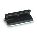 Swingline® 24-Sheet Easy Touch Two- to Seven-Hole Precision-Pin Punch, 9/32" Holes, Black (SWI74150) Each