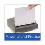 Swingline® 50-Sheet 350MD Electric Three-Hole Punch, 9/32" Holes, Gray (SWI9800350) Each