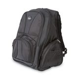 Kensington® Contour Laptop Backpack, Fits Devices Up to 17", Ballistic Nylon, 15.75 x 9 x 19.5, Black (KMW62238) Each